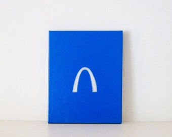 St. LOUIS ARCH - St. Louis Arch Painting - Silver Saint Louis Arch Decoration - St. Louis Landmarks Artwork - Gateway Arch Wall Art