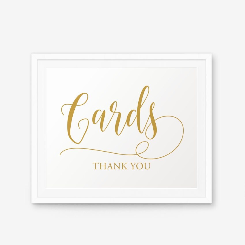 Cards Sign Wedding sign printable Cards Printable Wedding