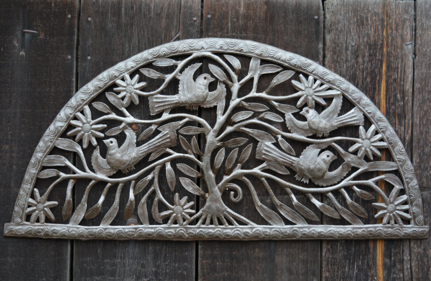 Tree of Life Arch Haiti Metal Art Fair Trade Recycled Wall