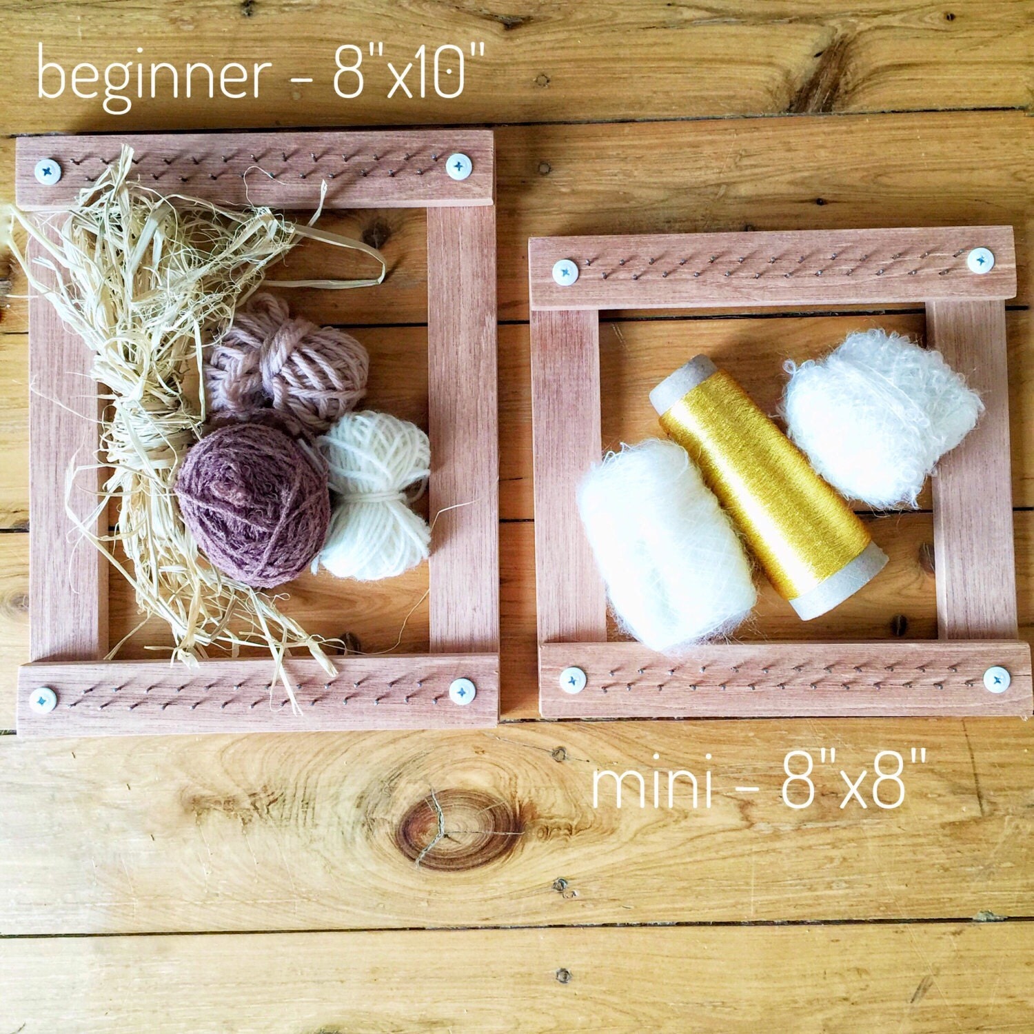 Weaving Loom Kit Beginners Loom Weaving Kit by NeonKnotDesigns