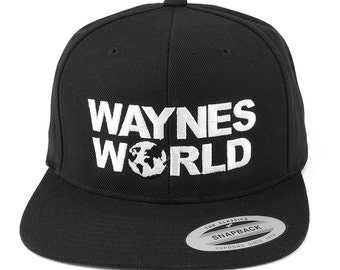 FLEXFIT WAYNE'S WORLD Embroidered Original Premium Snapback Cap