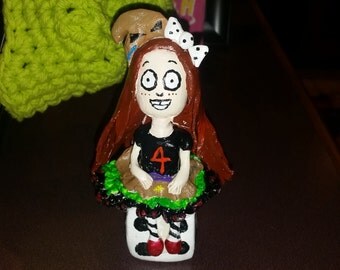 Tim Burton Oogie Boogie Clay Custom Cake Topper to look like your child Nightmare Before Christmas