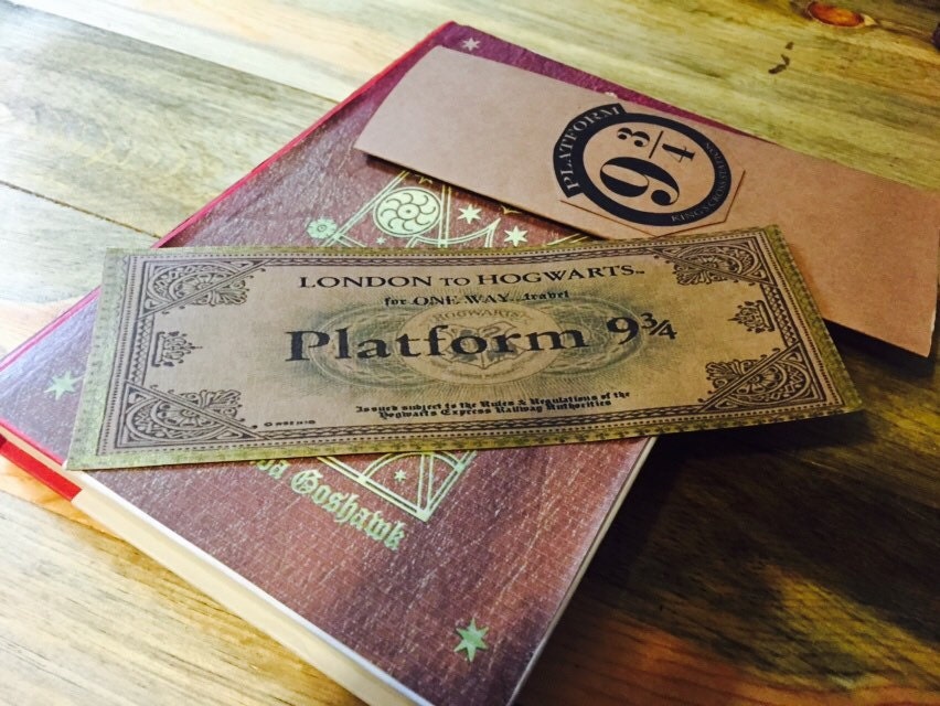 Hogwarts Express Ticket  Platform  9  3  4