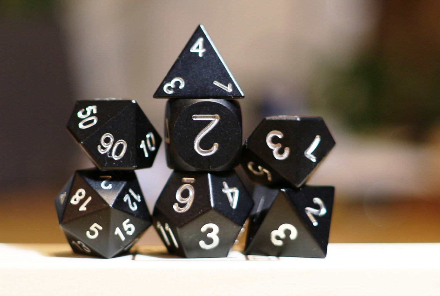 Zucati Dice: Minimalist Metal Dice Aluminum Polyhedral