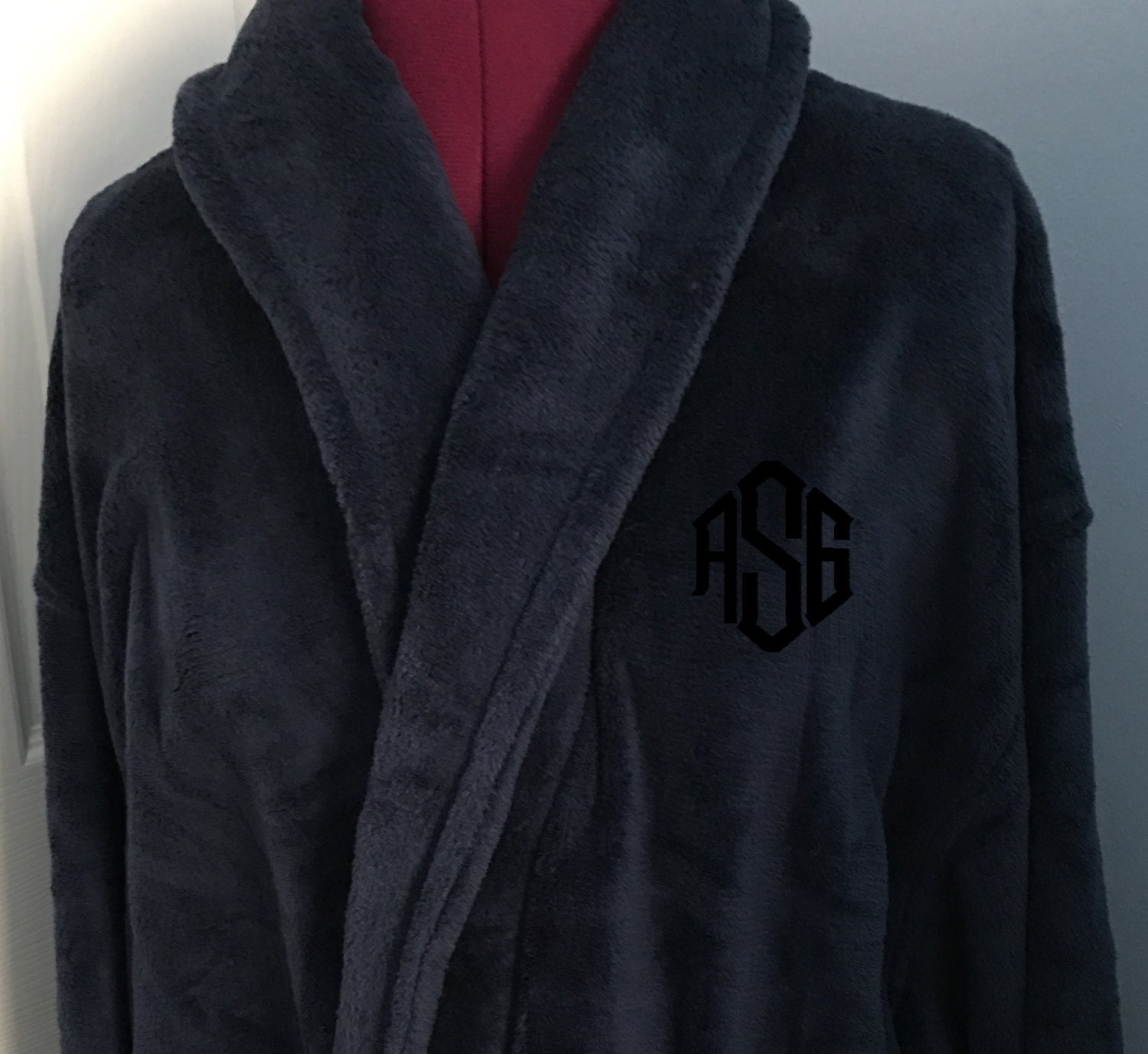 Personalized Custom Monogrammed Men's Plush Stafford Robe