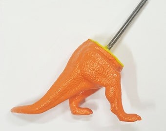 dinosaur with a hook on head