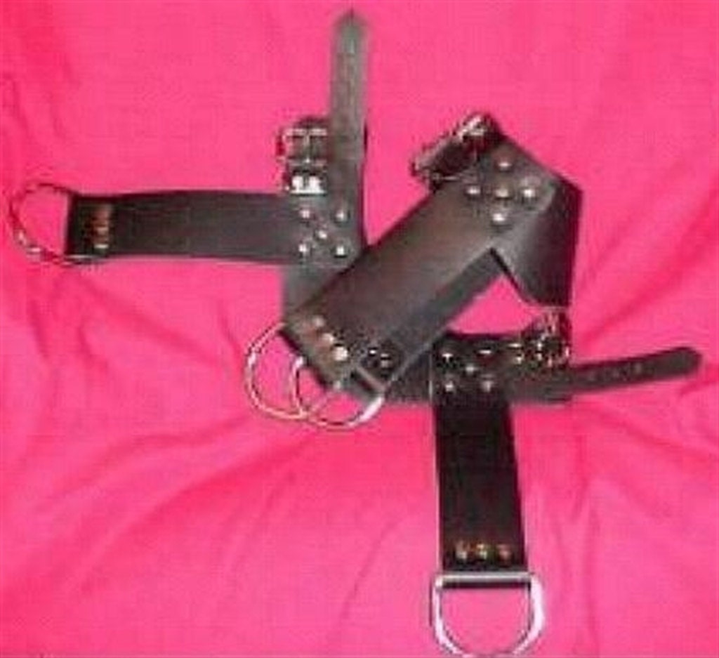 Heavy Leather Ankle Suspension Cuffs
