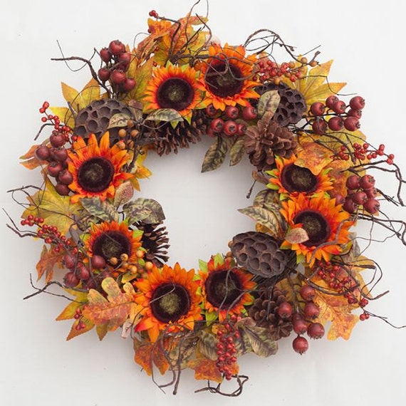 Extra Large Fall Twig Wreath Autumn Wreath By ThePumpkinLadies