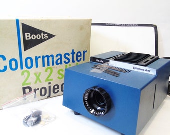 Vintage Boots Colormaster 2x2 Slide Projector With Original Box