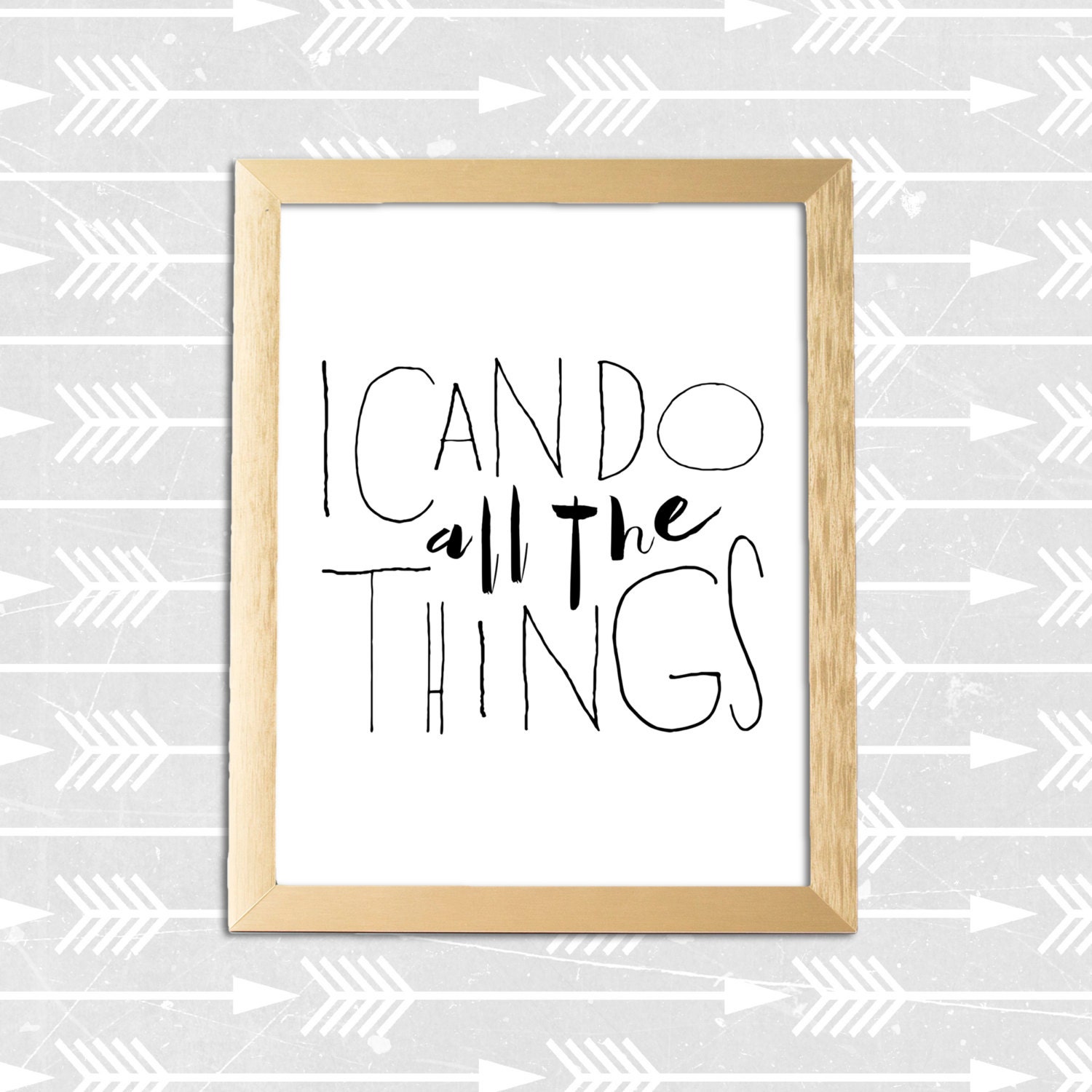 I Can Do All The Things Print Digital Printable Inspirational