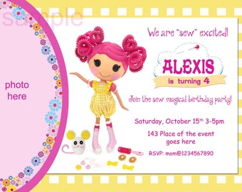 Items similar to Lalaloopsy Invitation / Lalaloopsy Birthday Invitation ...