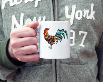 Average size coffee mug, average size penis, coffee mug, adult humor mug, sarcasm, rude mug, funny gift, gifts for him, gifts under 20