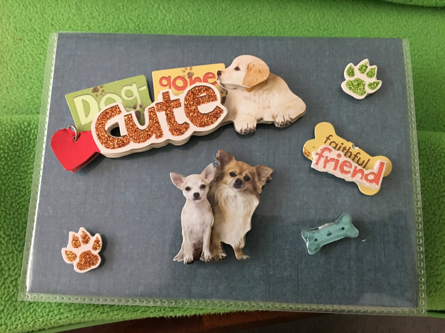 Beautifully Decorated Photo Album Cover Doggone Cute from GoggaLooch