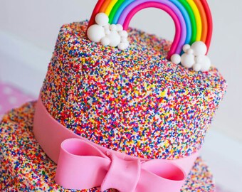 Rainbow Cake Topper