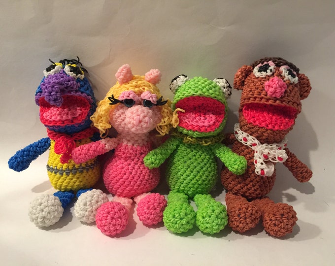 Kermit the Frog Rubber Band Figure, Rainbow Loom Loomigurumi, Rainbow Loom Disney