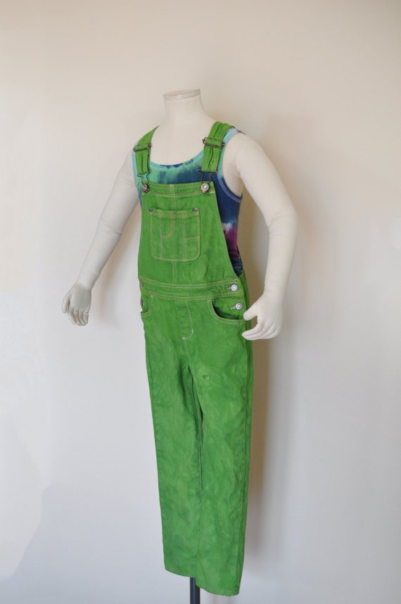 neon green overalls