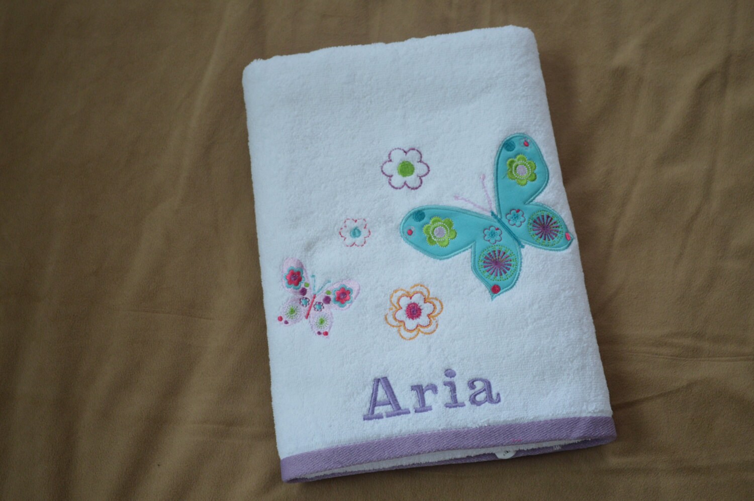 PersonalizedButterfly Bath Towel Little Girls Bath Towel