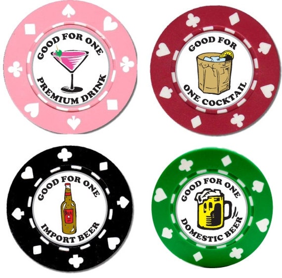 100 Custom Drink Chips