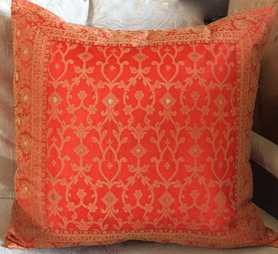 Pillow cover Fire Orange color 20x20 Decorative by TaraDesignLA