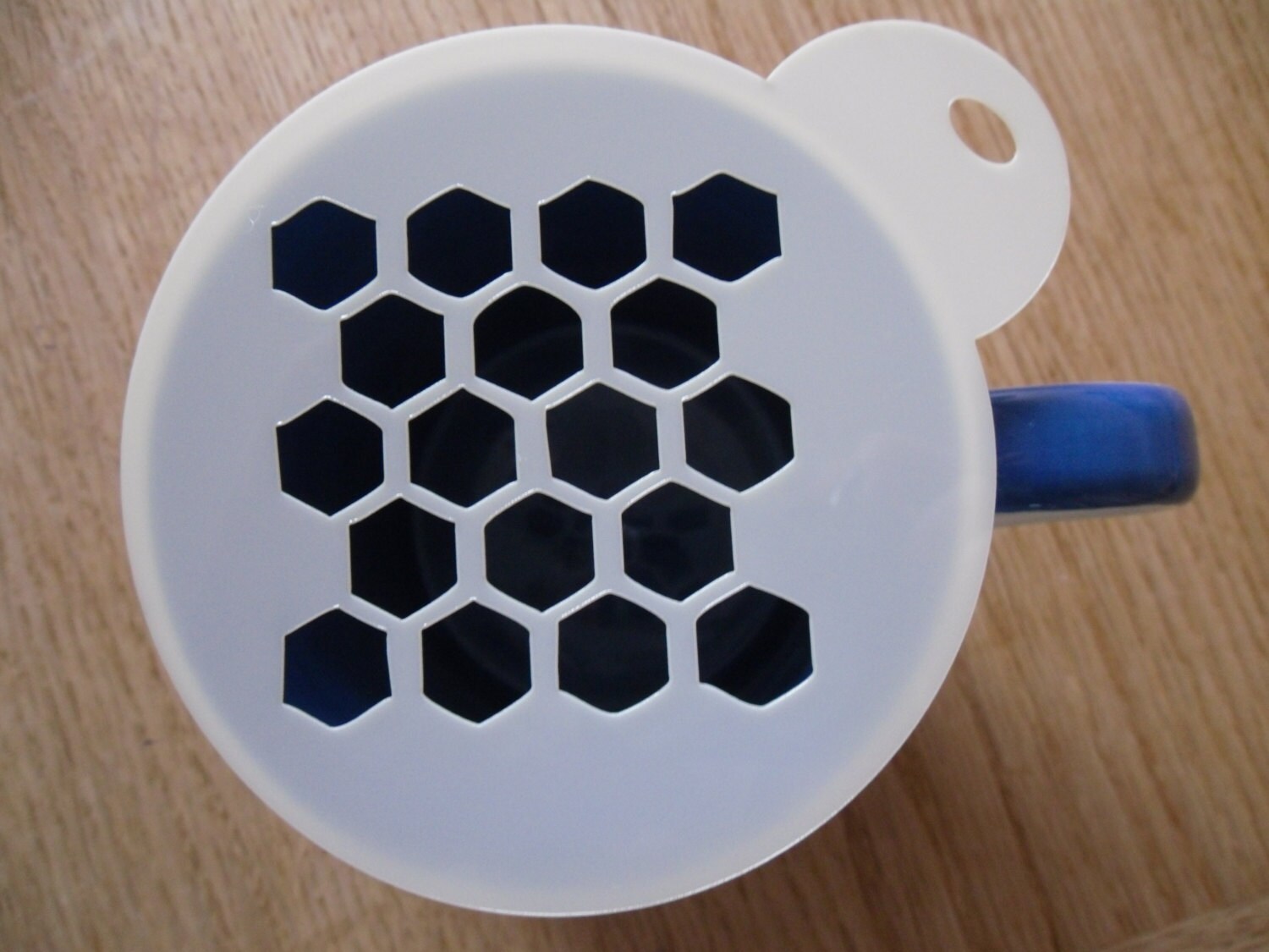 Unique bespoke new laser cut pattern coffee stencil