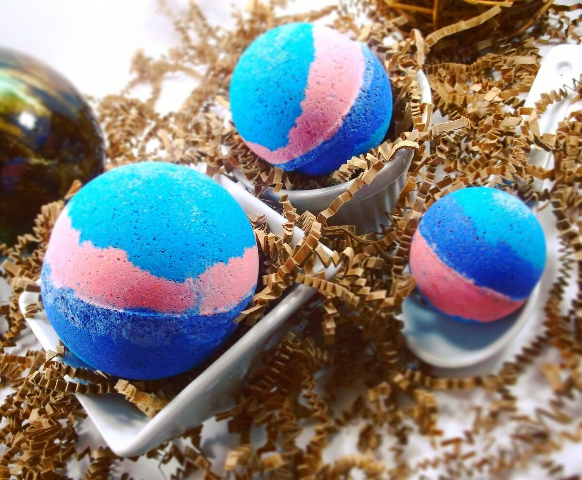 Aurora Large Bathbomb Glitter Bath bomb Blue Bathbomb