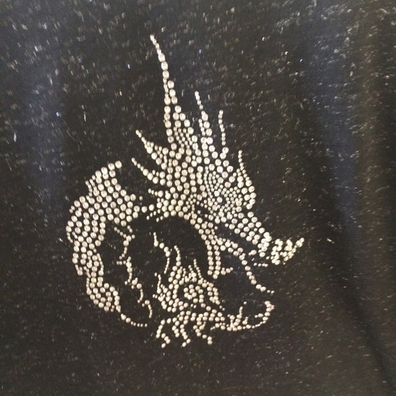 Dragon rhinestone t-shirt dragon gifts dragons dragon