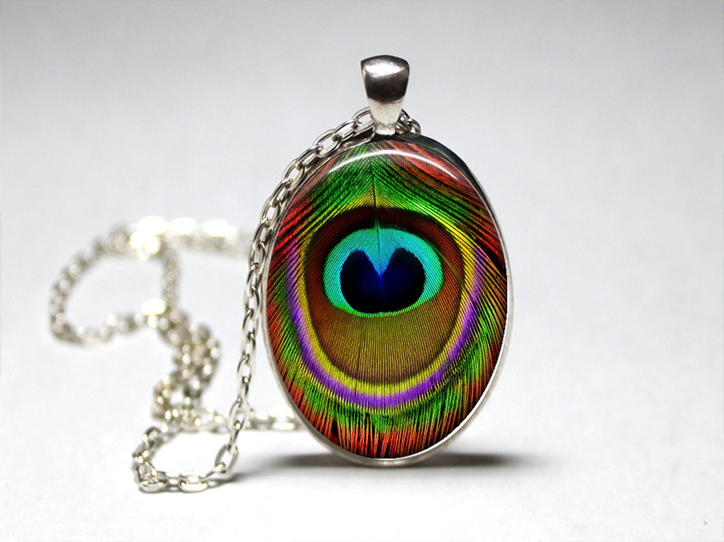 Peacock Jewelry Peacock Necklace Peacock Pendant Peacock