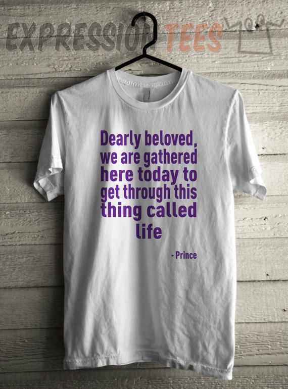 prince t shirt dearly beloved