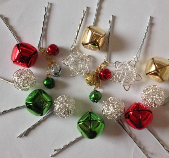 Hair Ornaments Christmas Hair Ornaments Hair Pins Hair Baubles