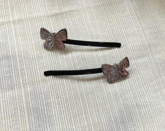 Butterfly hair pins