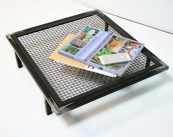 Newspaper metal stand magazine rack industrial steel designed by Nortre