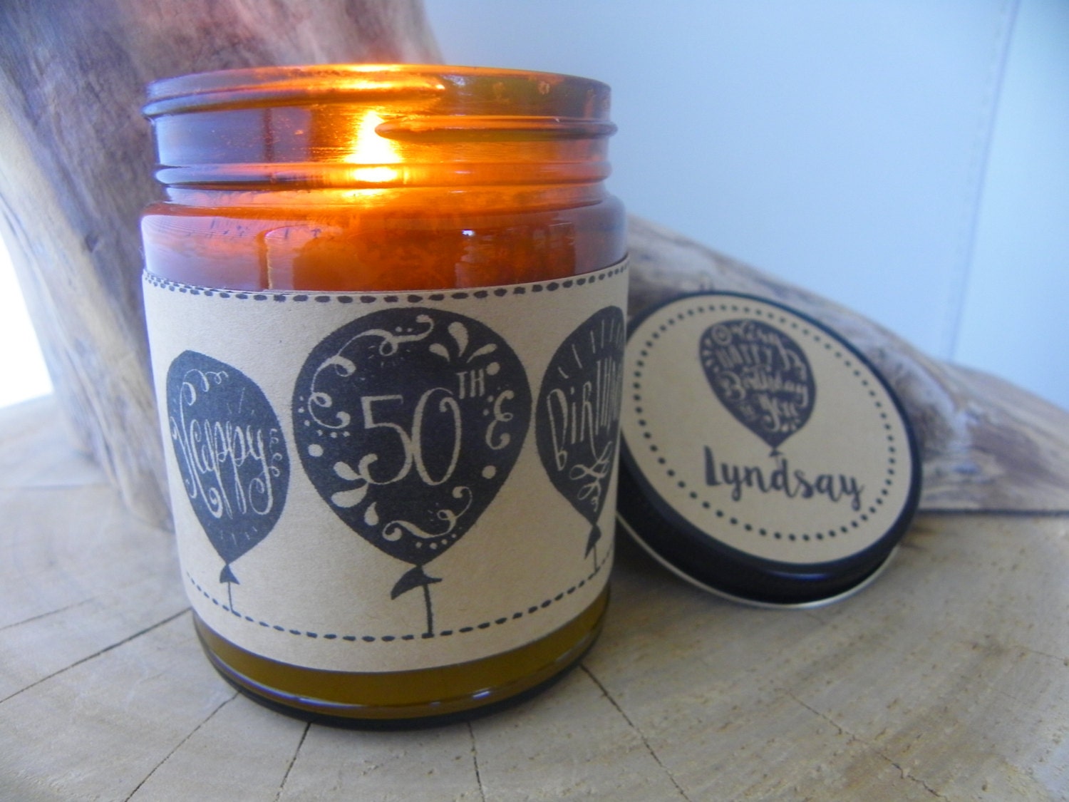 50th Birthday Gift Candle Gift Fifty Birthday by