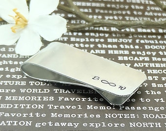 Personalized Money Clip - Custom Money Clips, Groomsmen Gift, Wedding Gift, Gift for Man, Dad Est. gift, Father's Day gift.