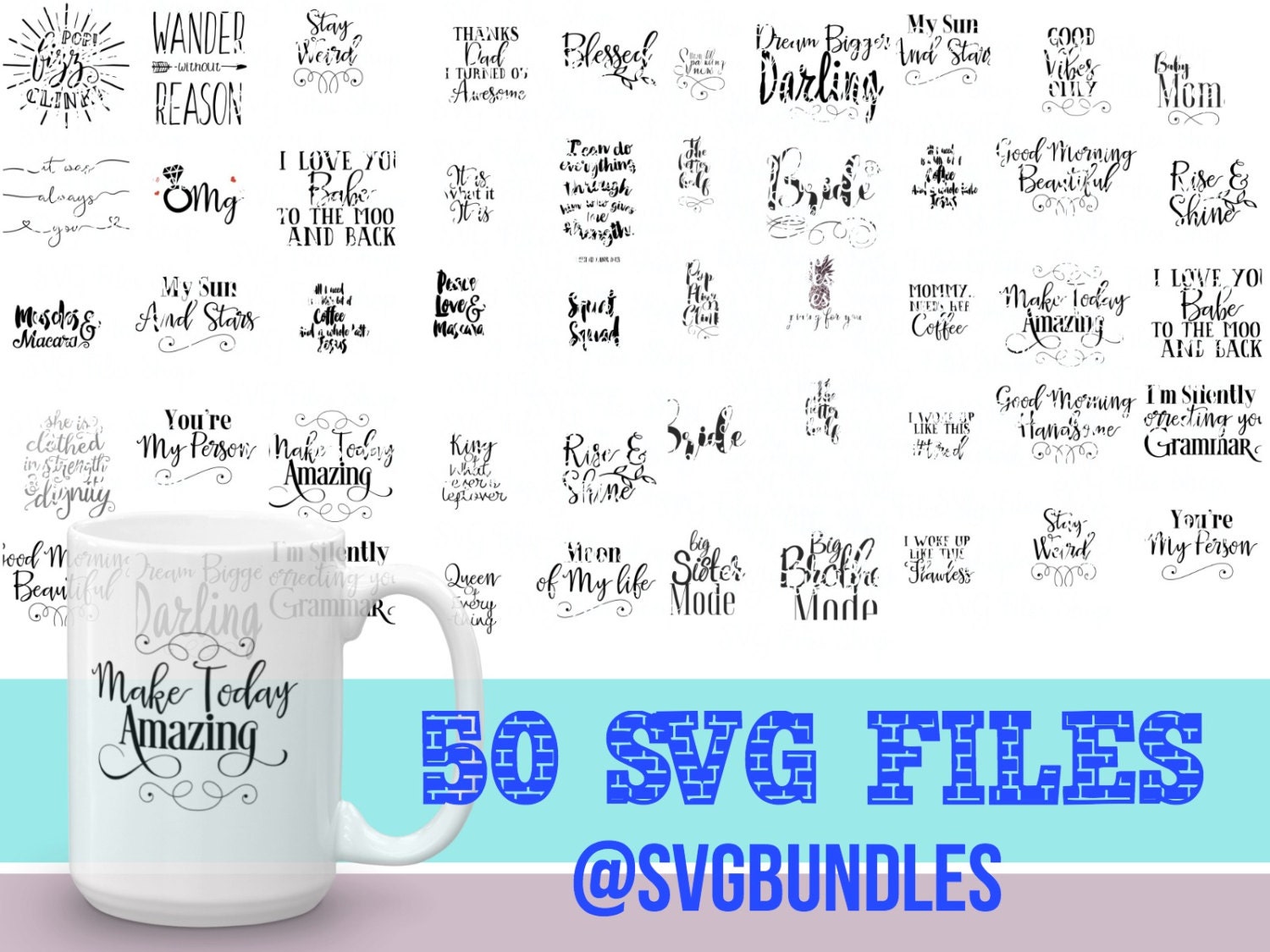 Download SVG Bundle Coffee Mug T-shirt Tank Svg Commercial Use