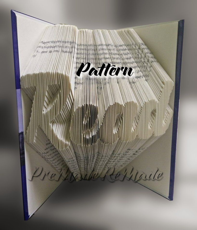 Folded Book Art Pattern Read | read v10 folded book art pattern instant download Folded Book Art Pattern Read | read v10 folded book art pattern instant download