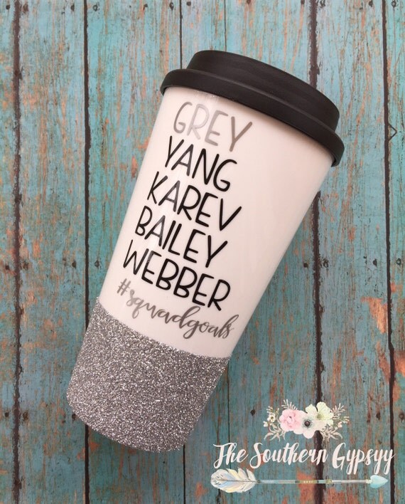 Glitter Dipped ToGo Cup / Glitter To Go Cup / by TheSouthernGypsyy