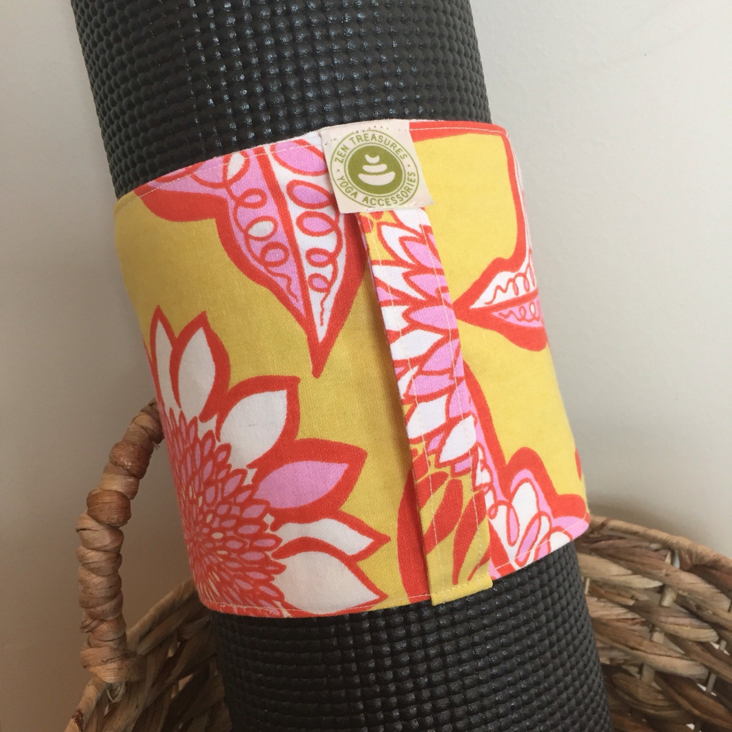 Yoga Mat Wrap Yoga Mat Carrier by ZenTreasuresYoga on Etsy