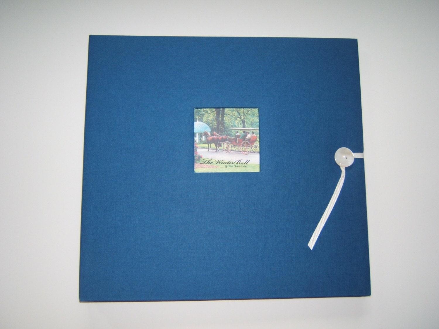 Royal Blue Scrapbook Album Blue Photo by MadeForYouScrapbooks