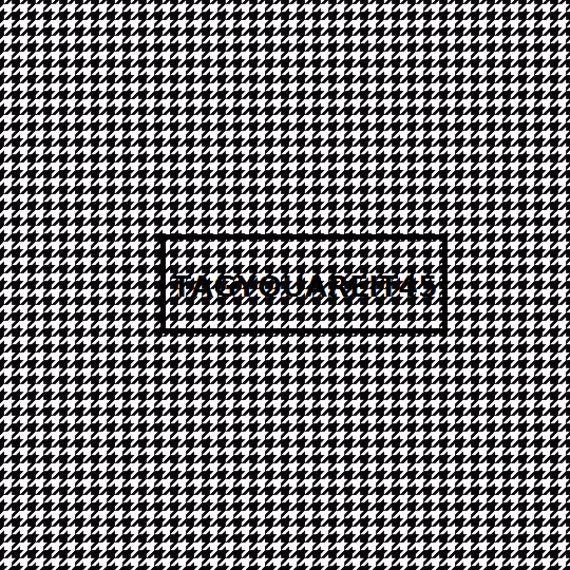Black Houndstooth on White Cardstock Paper