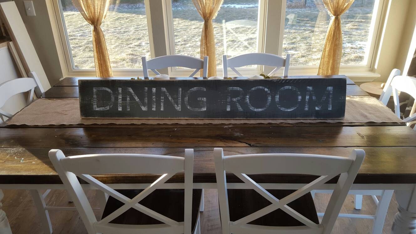 farm signs for dining room