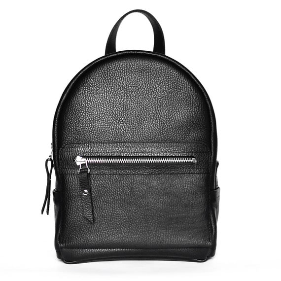 Black leather backpack Sport by Jizuz on Etsy