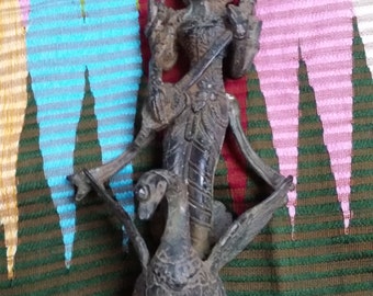 Goddess Saraswati Brass Bronze Statue