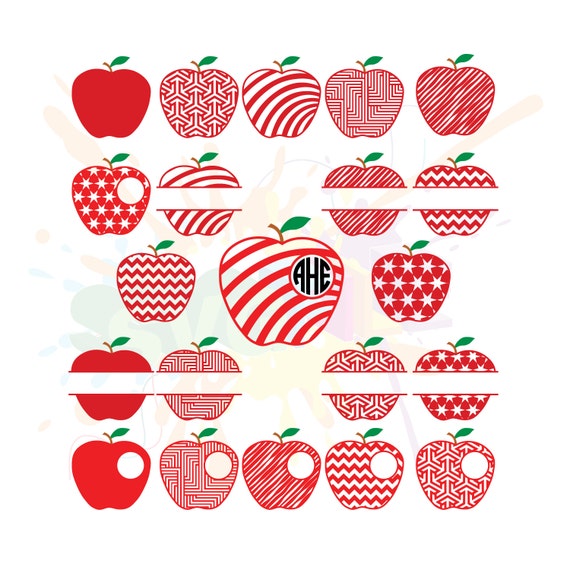 Download Teacher Apple SVG Files for Cutting Cricut Chevron Designs ...