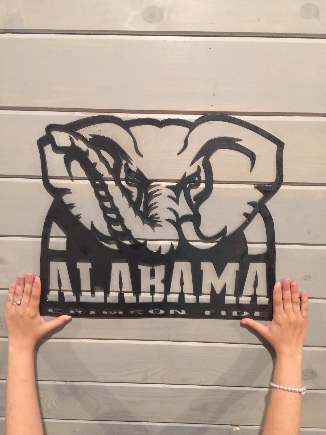 University of Alabama home decor alabama crimson tide metal