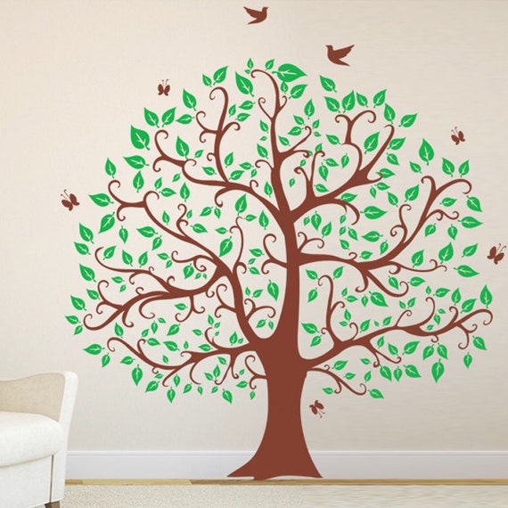 Large Tree Wall Decals Trees Decal Nursery Tree Wall Decals