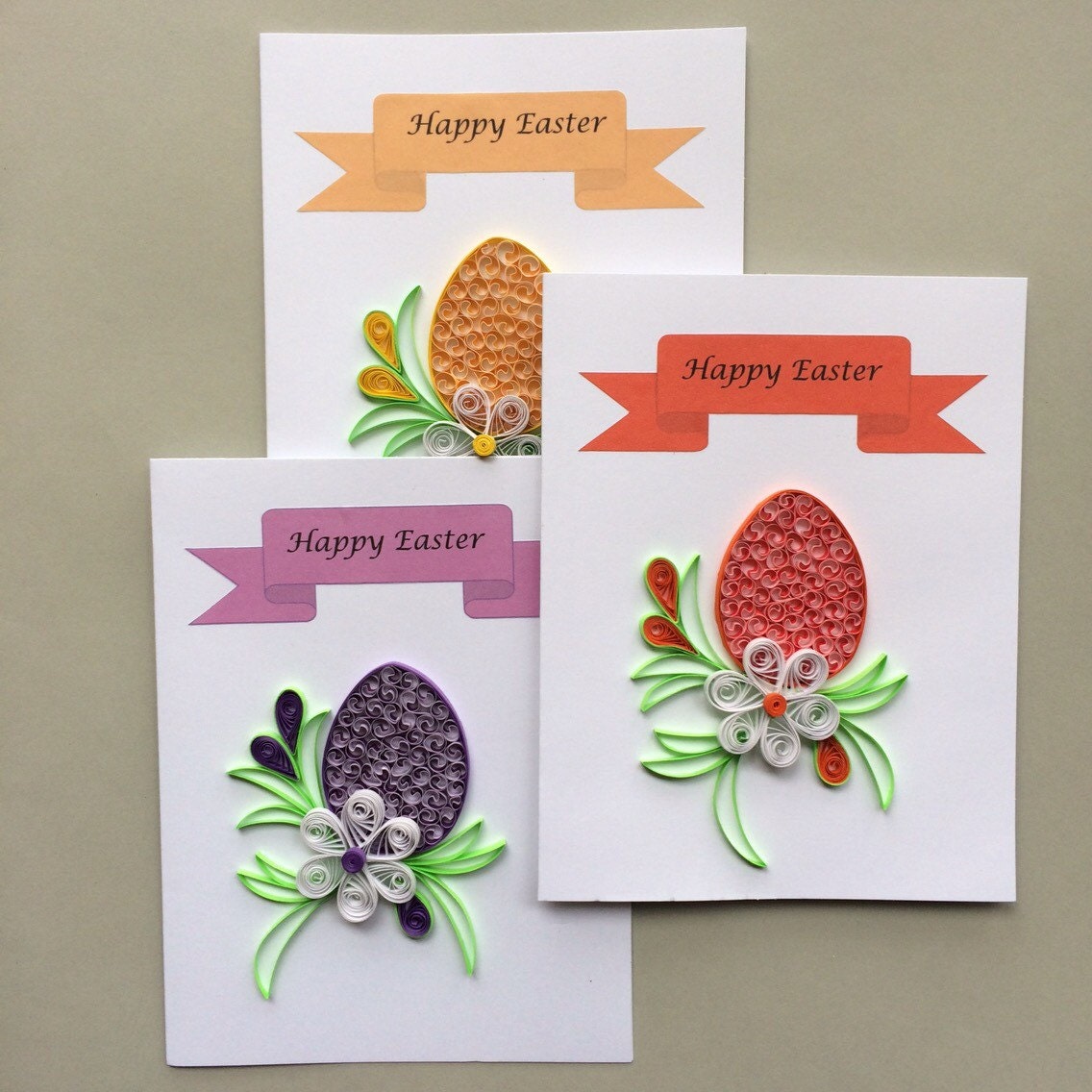 Quilled Easter Cards