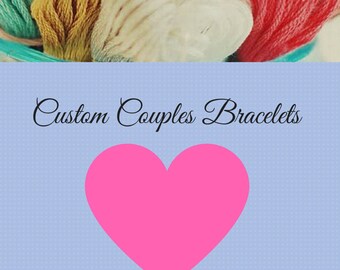 Custom Couples Name Bracelets / Custom Couples Friendship Bracelets / Customize Your Own Custom Couples Bracelets / Custom Bracelets /