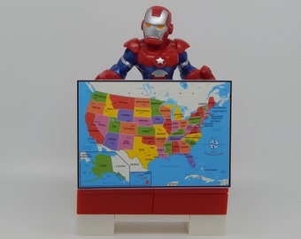 Captain America Gives Geography Lesson - Handcrafted