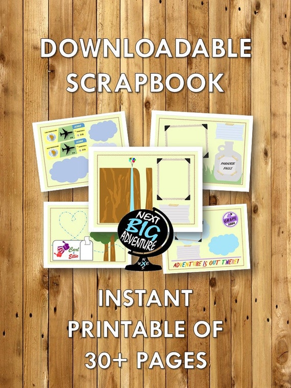 Our Adventure Book PRINT Downloadable Scrapbook UP