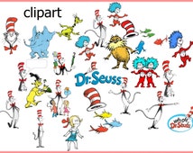 Popular items for dr seuss clipart on Etsy